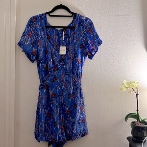 Free People Boho Short-sleeved Romper